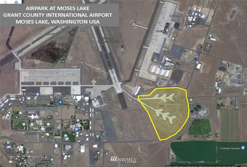 0 Airpark 33, Moses Lake, Washington 98837, ,Commercial Sale,For Sale,Airpark 33,NWM1807663