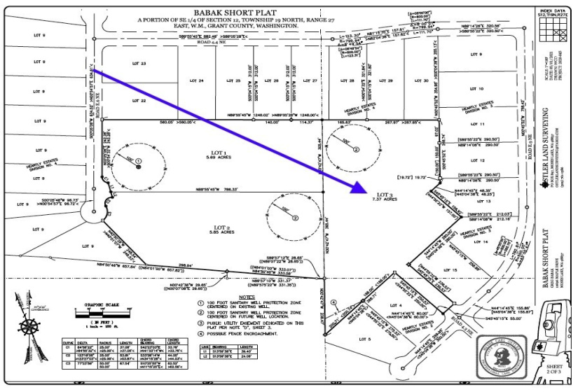 0 Lot 3 Road 4.3, Moses Lake, Washington 98837, ,Land,For Sale,Road 4.3,NWM1840012
