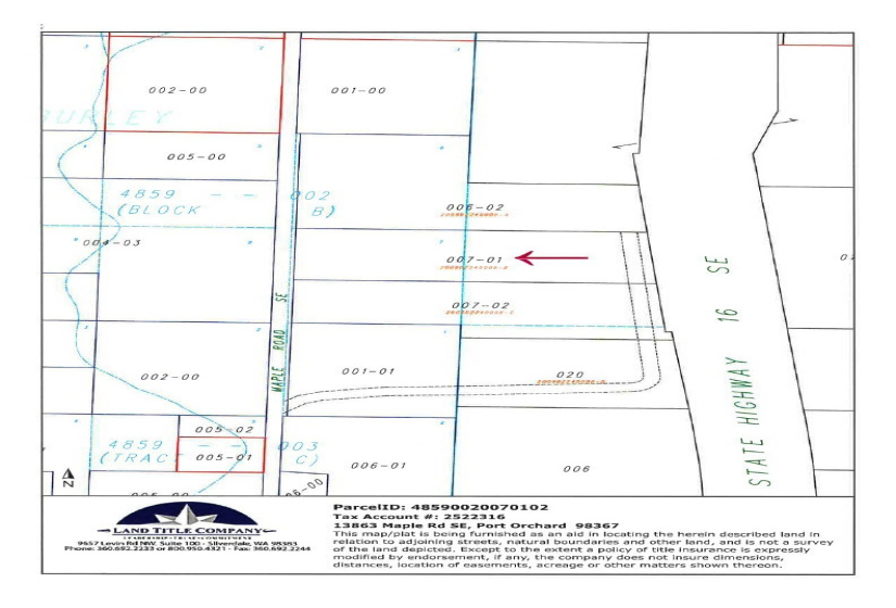 13863 Maple, Port Orchard, Washington 98367, ,Land,For Sale,4859 - Burley,Maple,NWM1852026