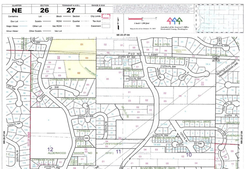 212 xLot2&3 Cypress, Lynnwood, Washington 98036, ,Land,For Sale,Alderwood Manor 06,Cypress,NWM1861201