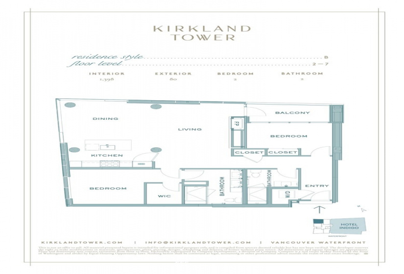 590 Waterfront, Vancouver, Washington 98660, 2 Bedrooms Bedrooms, ,Residential,For Sale,Kirkland Tower,Waterfront,NWM1861099