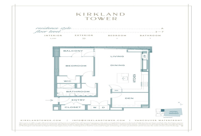 590 Waterfront, Vancouver, Washington 98660, 1 Bedroom Bedrooms, ,Residential,For Sale,Kirkland Tower,Waterfront,NWM1861072