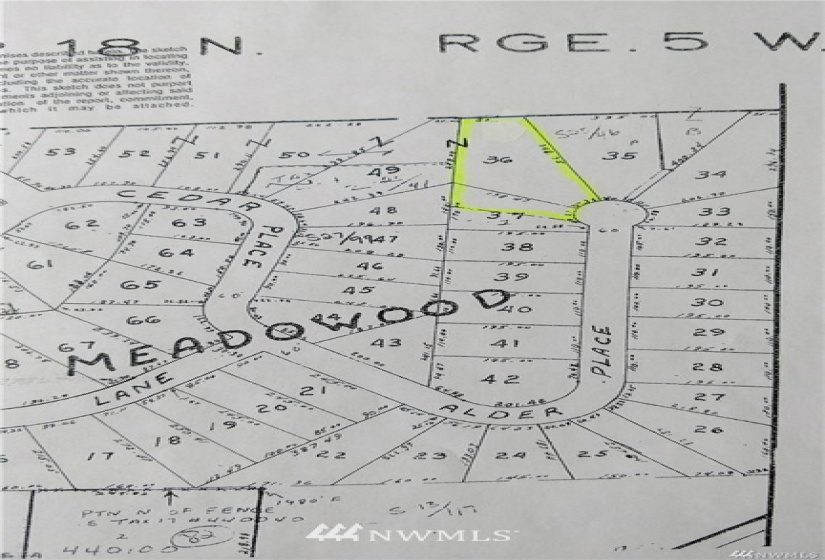 0 XXX Alder, Elma, Washington 98541, ,Land,For Sale,Meadowood,XXX Alder,NWM1880814